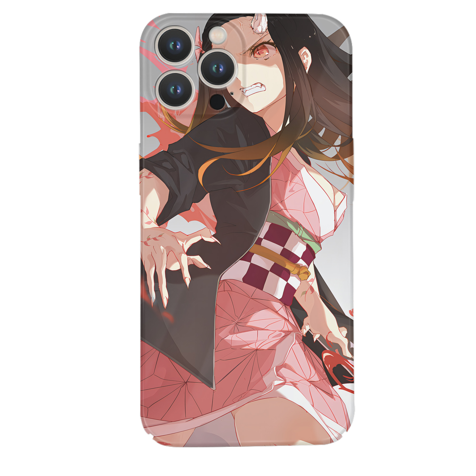 （画像用） 鬼滅の刃（きめつのやいば）竈門 禰󠄀豆子／かまど ねずこ Kamado Nezuko 【iPhone 14シリーズ対応】ハードケース